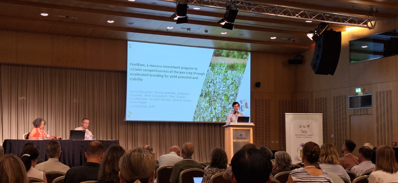 Présentation orale du programme Pea4Ever à l'ILS5, à Dubrovnik