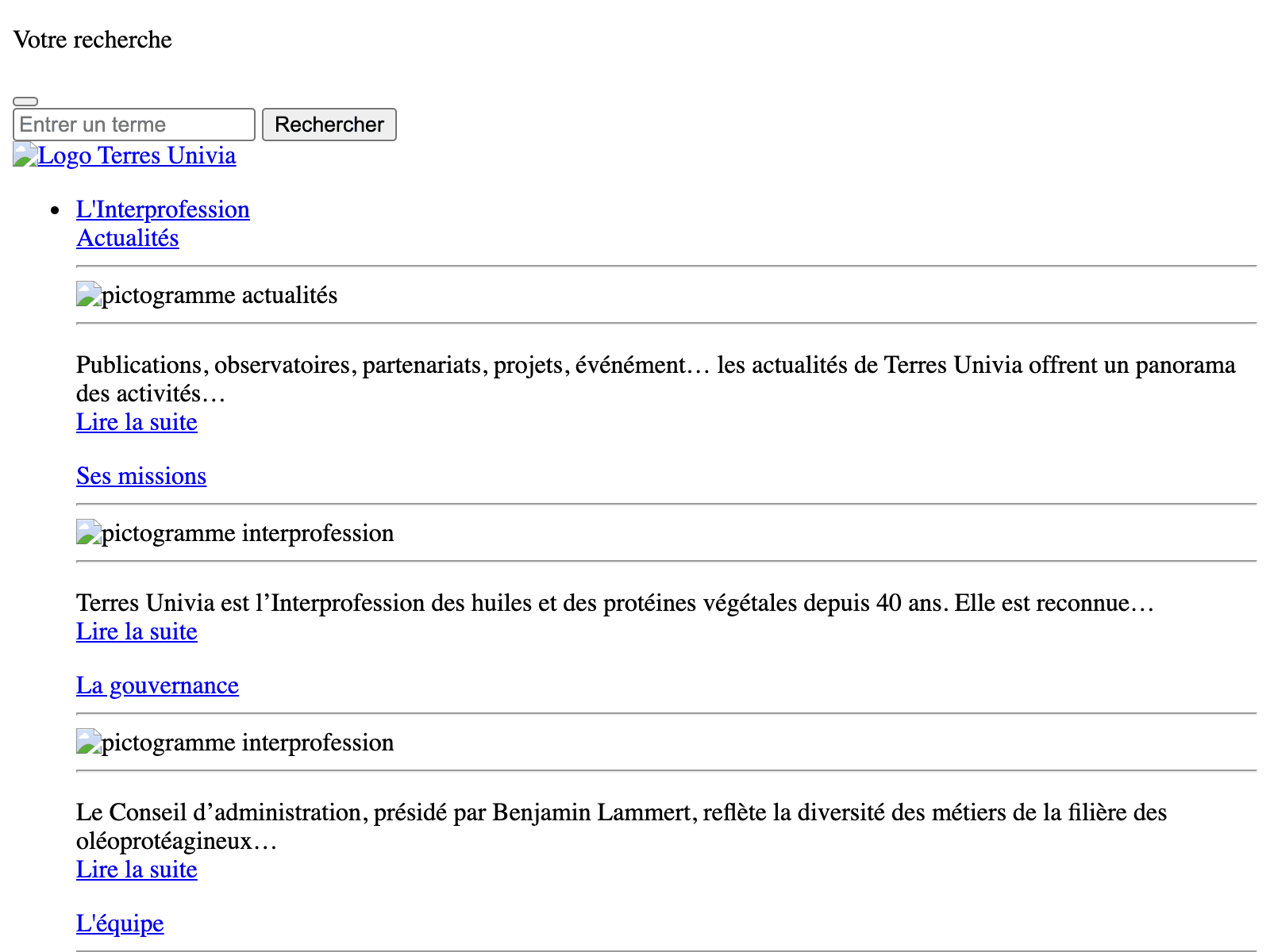 Terres Univia – Filière pois